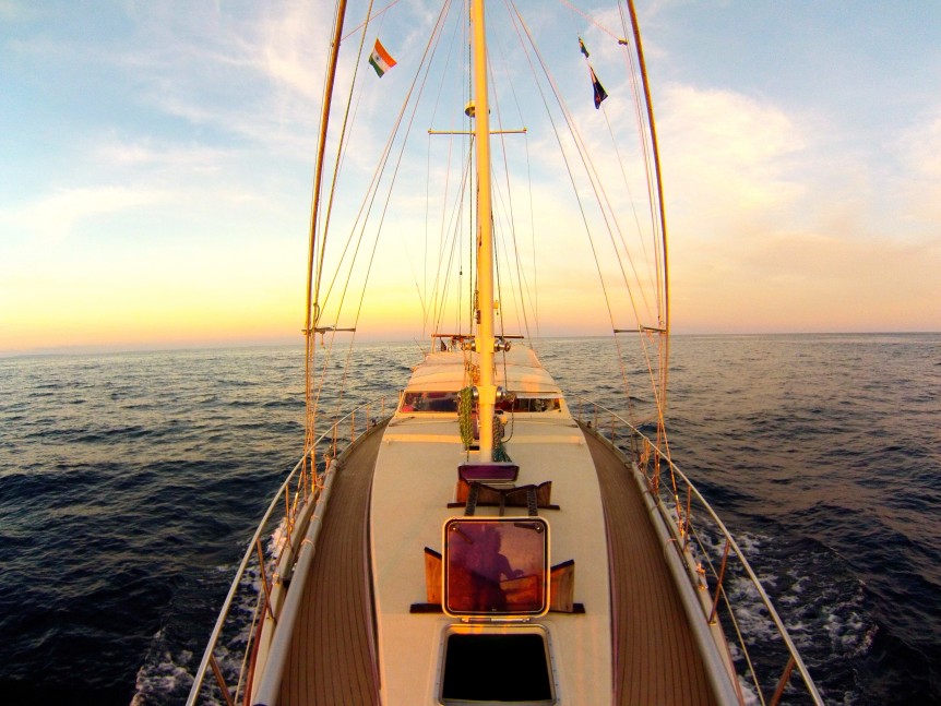 living on a sailboat cruising indian ocean