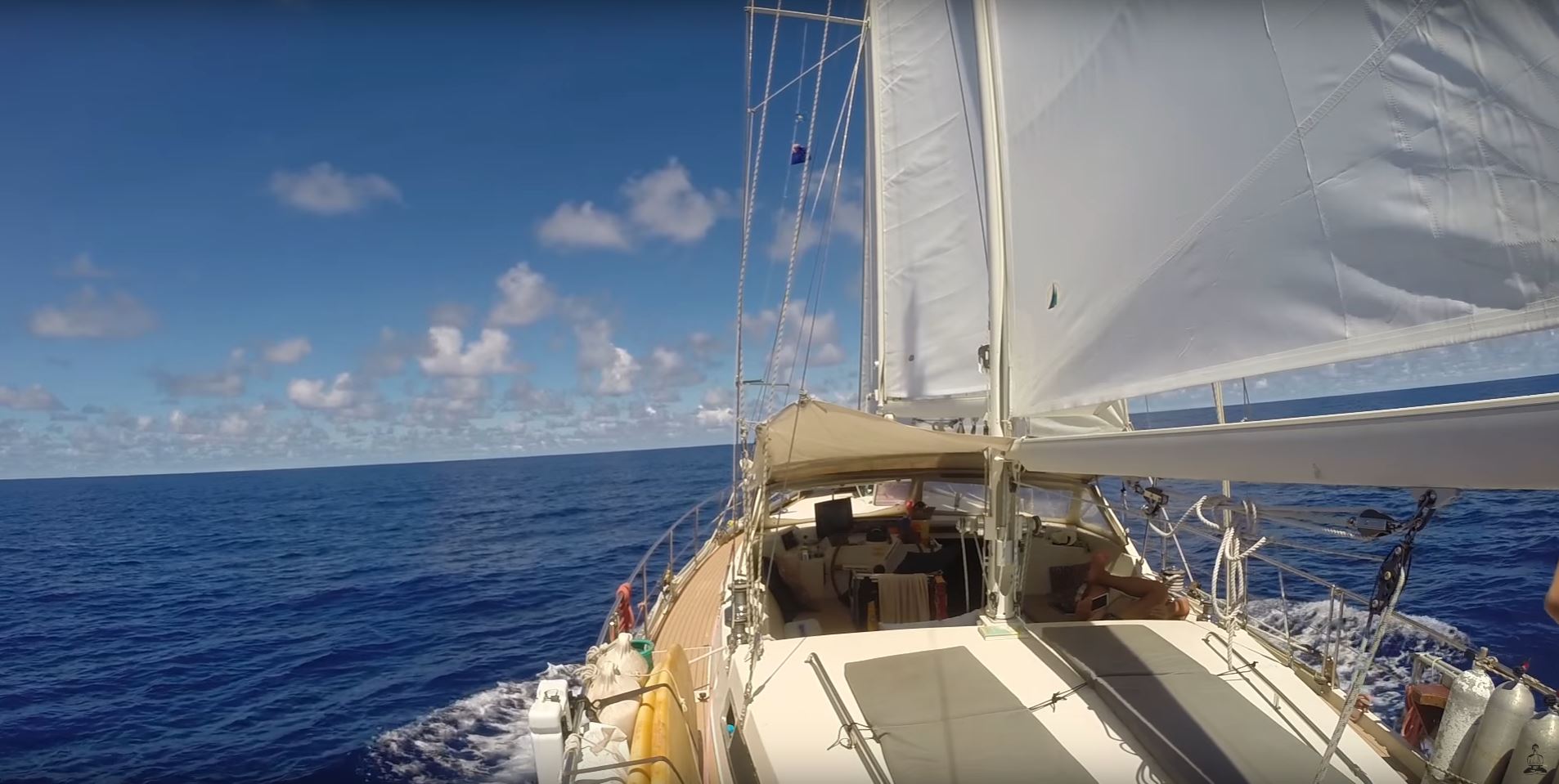 sailing across ocean indian