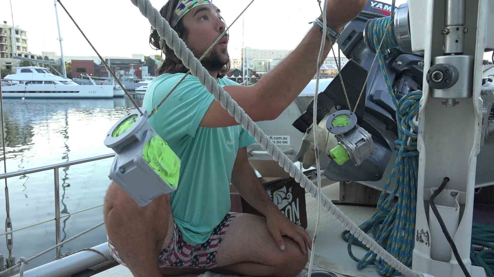 sailboat maintenance painting furler gear box
